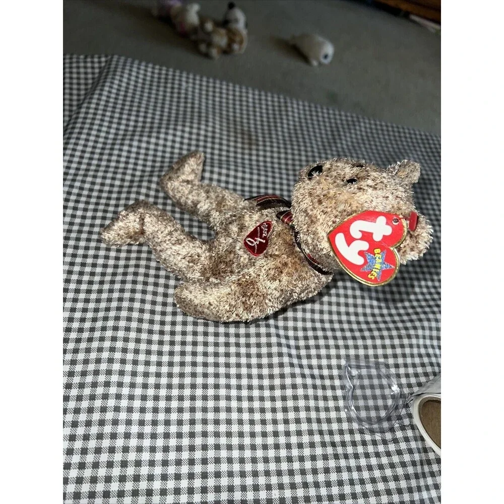 TY Beanie Baby - 2002 SIGNATURE BEAR - Retired (RARE w TAG ERROR)